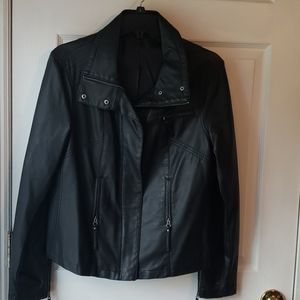 Faux leather jacket